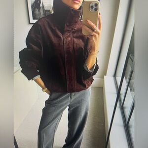 100% suede leather jacket